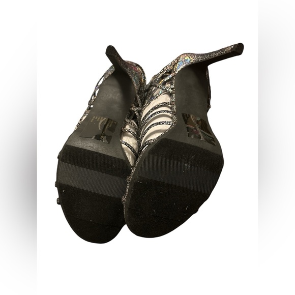 Holographic Caged Heeled Sandals - Picture 3 of 6